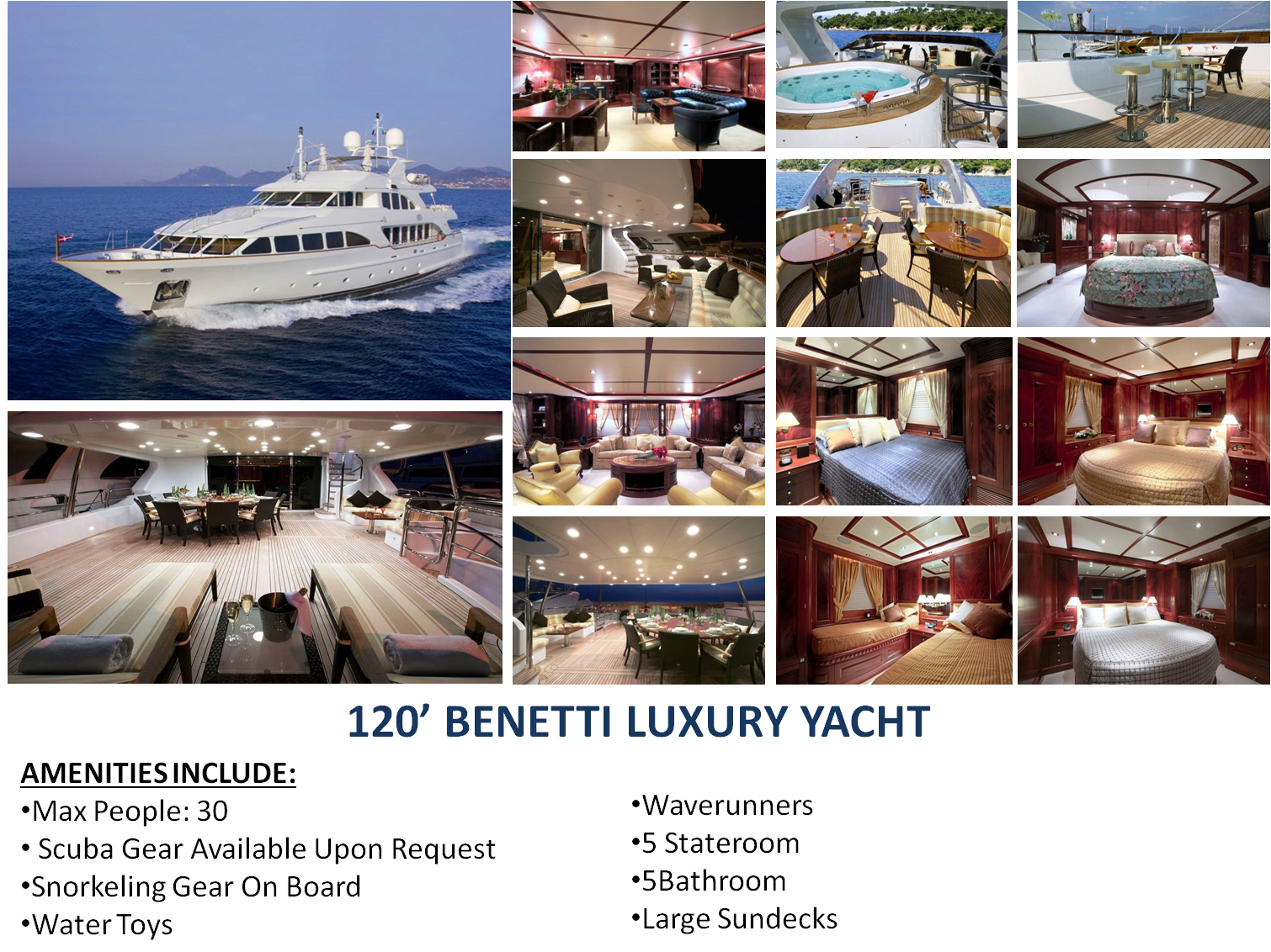 120’ Benetti Mega Luxury Yacht