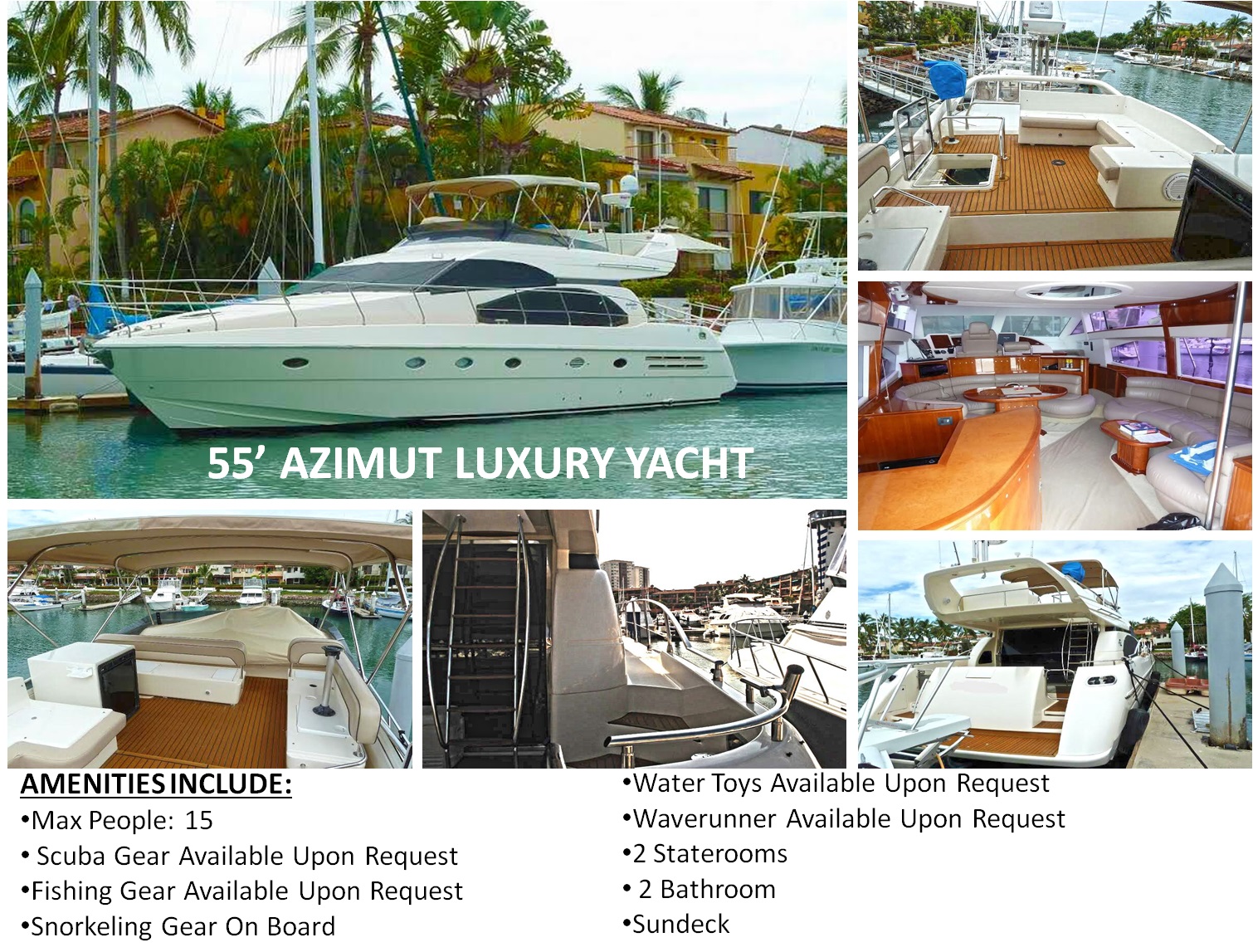 55 Ft Azimut Luxury Yacht
