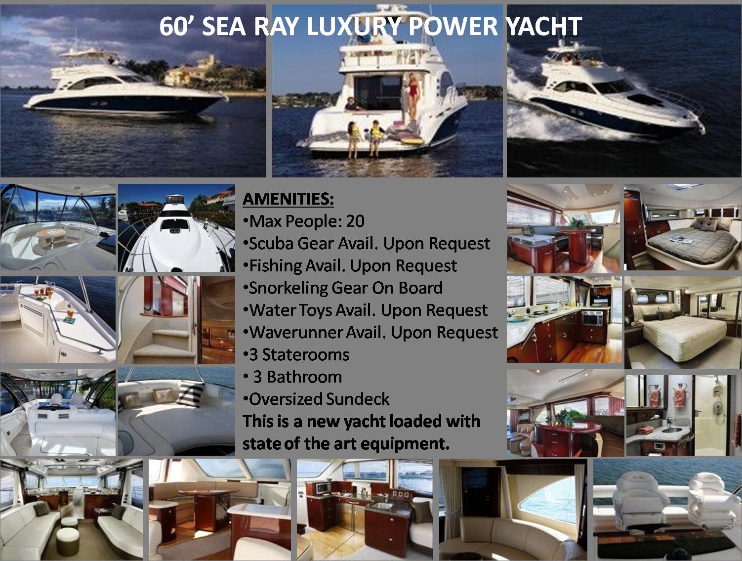60 Ft Sea Ray Luxury Yacht